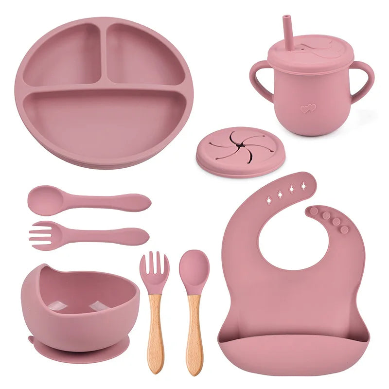 9PCS Feeding Silicone Set